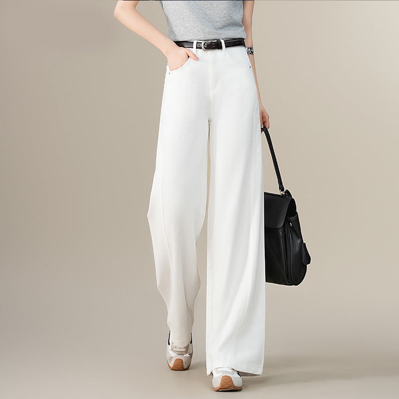 Loose Wide-Leg High-Waist Jeans for Women