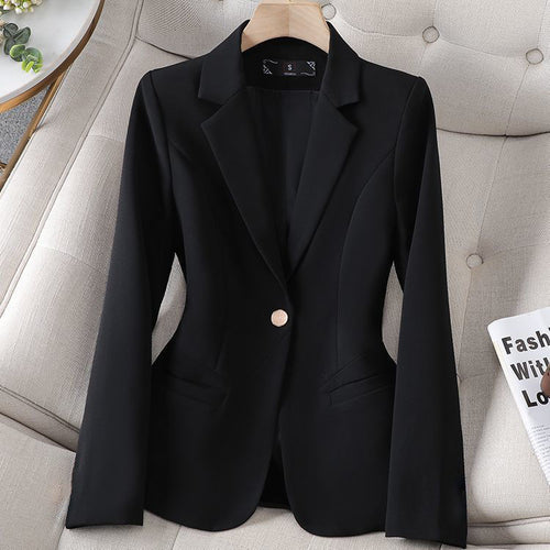 Elegant Waist-Cinching Blazer Jacket