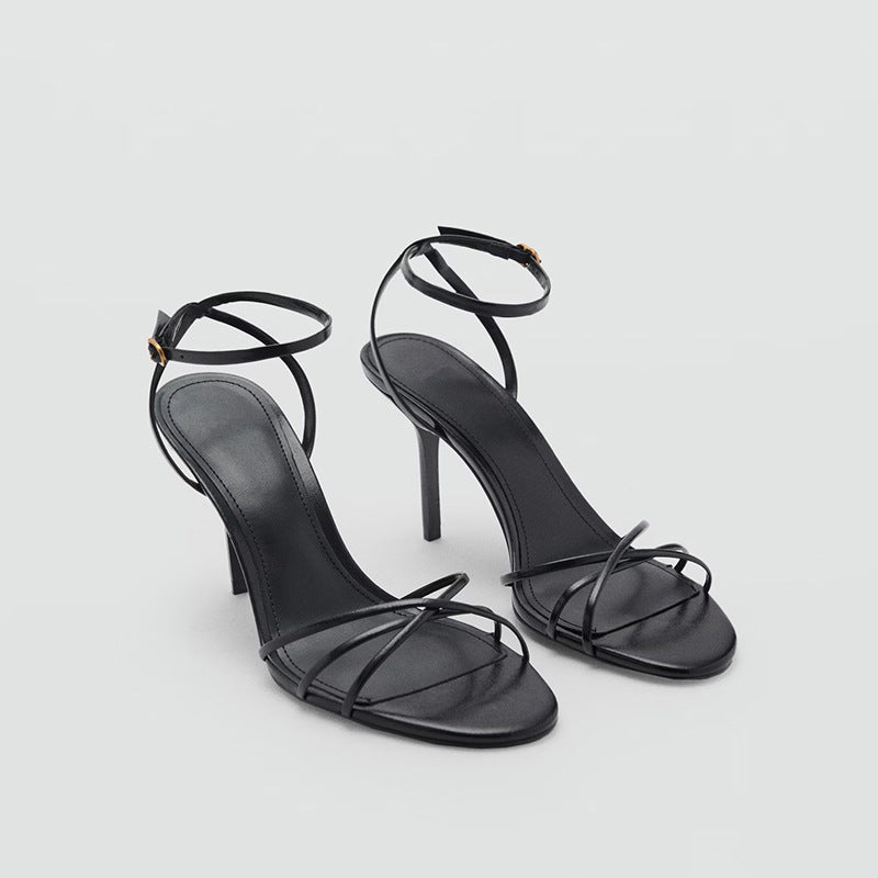 Women's Thin Strap Buckle Sandals High Heels
