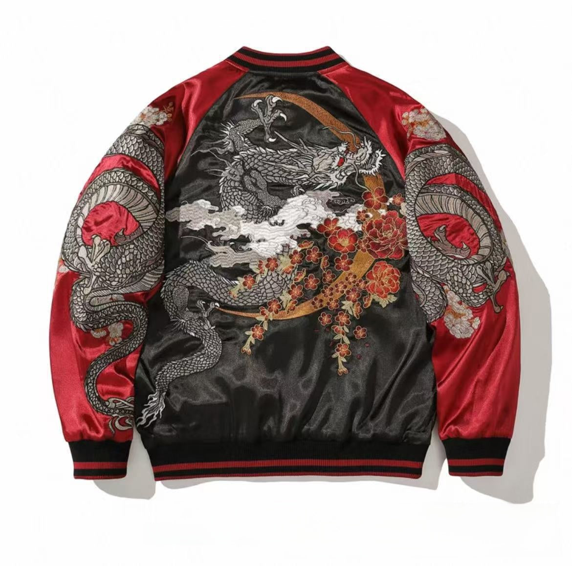 Embroidered Corduroy Baseball Jacket