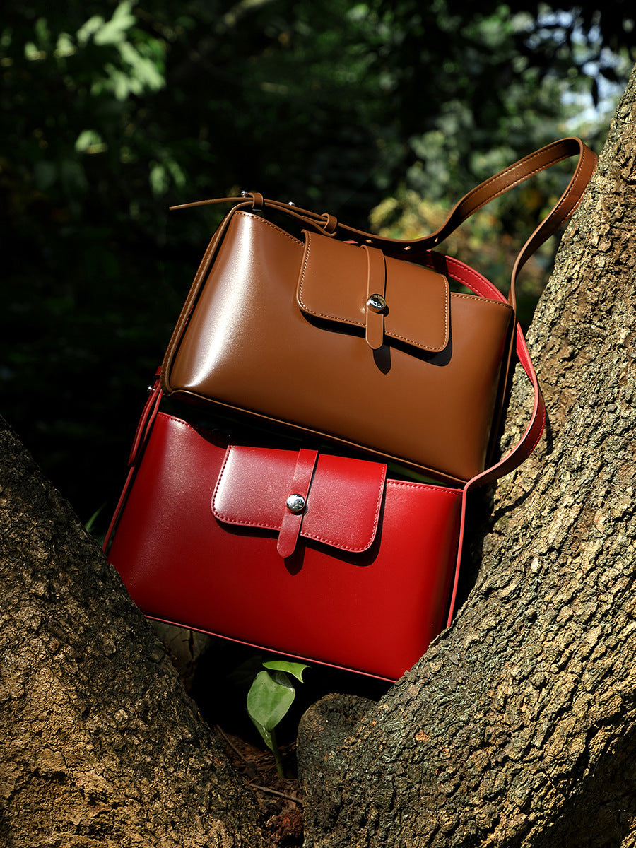 Genuine Leather Women Handbag Shoulder Bag