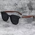 Wood grain leg rice nail sunglasses
