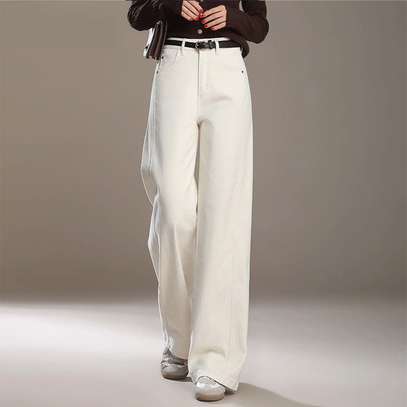 Loose Wide-Leg High-Waist Jeans for Women