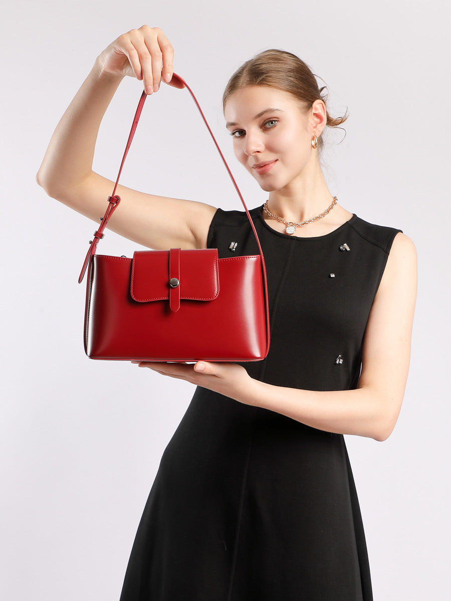 Genuine Leather Women Handbag Shoulder Bag