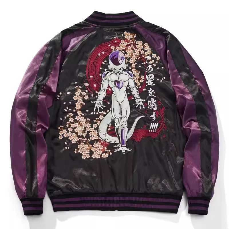 Embroidered Corduroy Baseball Jacket