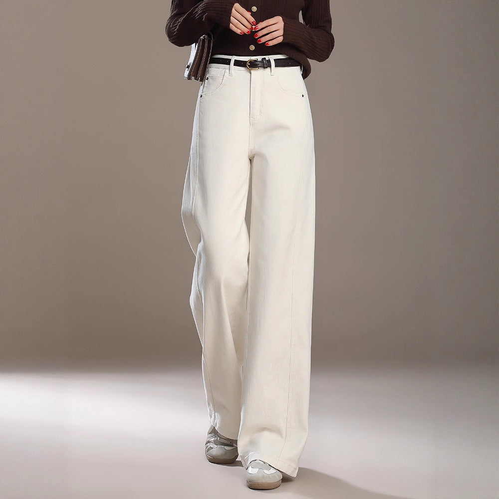 Loose Wide-Leg High-Waist Jeans for Women