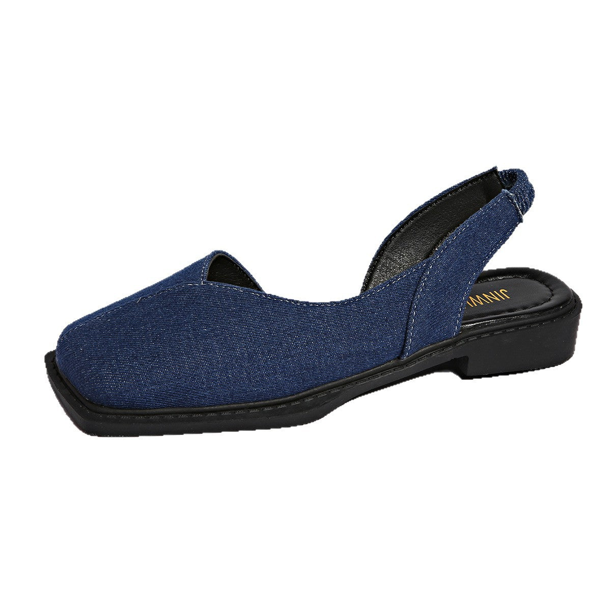 Square Toe Slip-On Sandals for Women