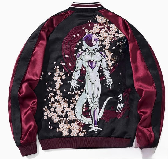 Embroidered Corduroy Baseball Jacket