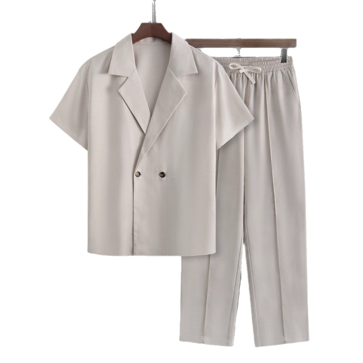 Casual Two-Piece Suit with Blazer and Pants