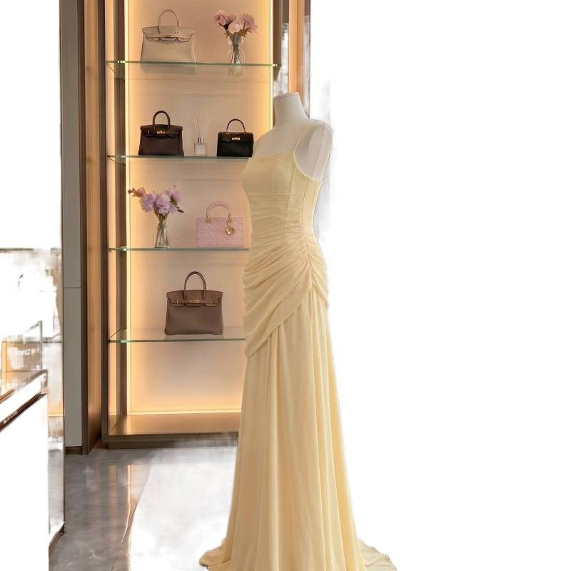 Elegant One-Shoulder Bodycon Long Dress