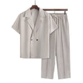 Casual Two-Piece Suit with Blazer and Pants