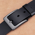 Mens Genuine Leather Belt with Pin Buckle