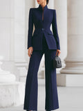 Women's Long Sleeve Blazer and Trousers Set