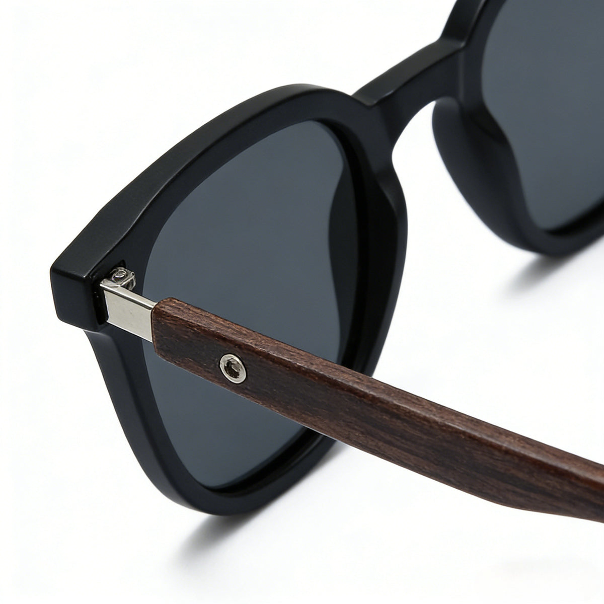 Wood grain leg rice nail sunglasses
