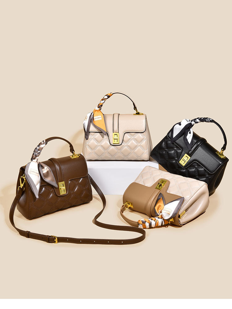 Elegant Women's PU Leather Shoulder Handbag